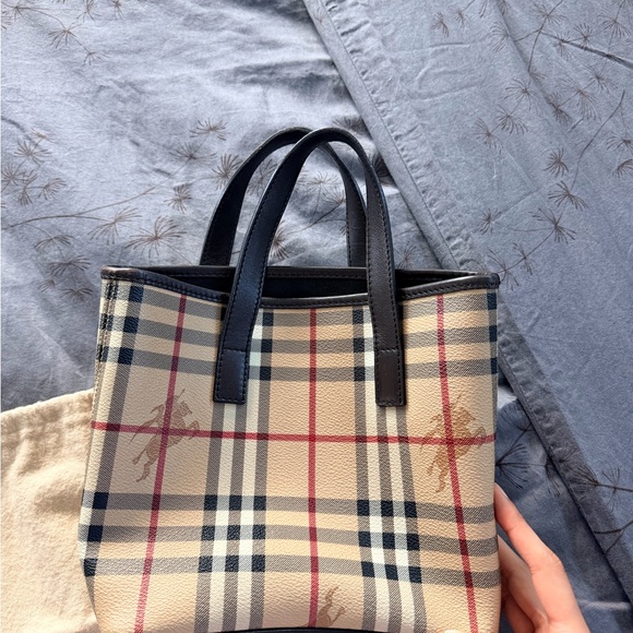 Burberry Handbags - Burberry Mini Checkered Tote Bag